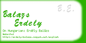 balazs erdely business card